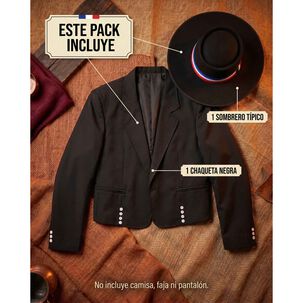 Chaqueta Tipica De Huaso Mas Sombrero Fiestas Patrias Adulto
