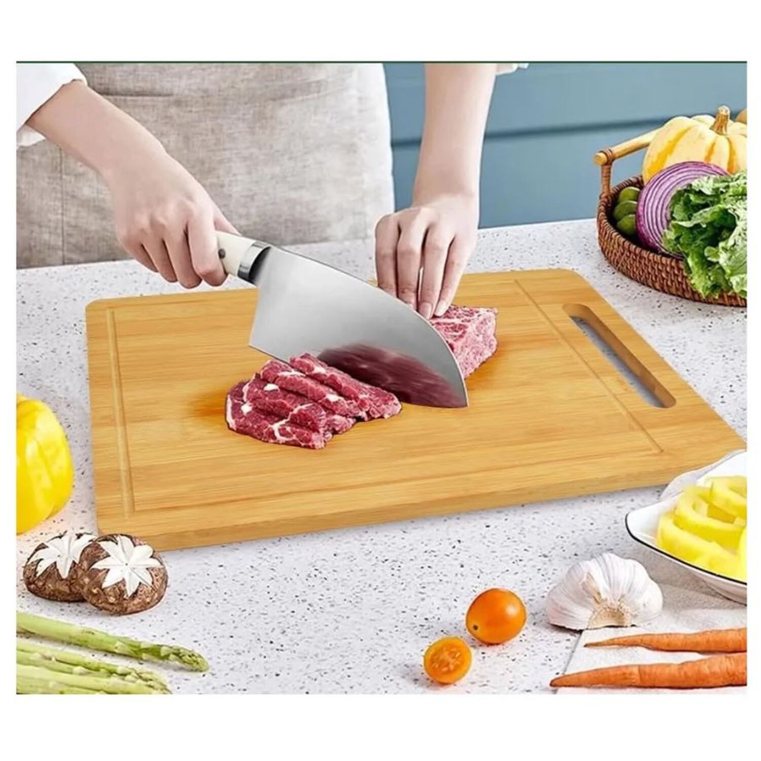 Tabla Para Picar Cocina Rectangular Bamb&uacute; 30x20 Cm image number 4.0