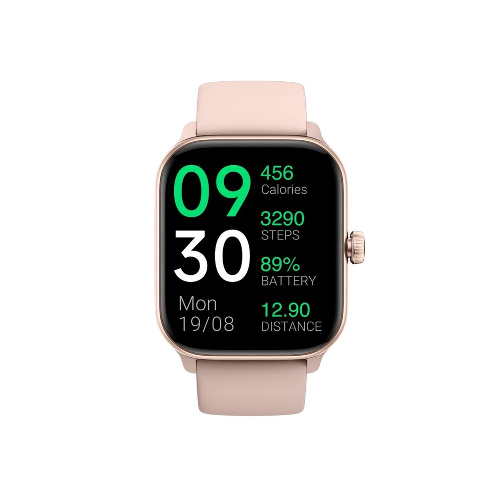 Pack Smartwatch Pink Rhythm + Aud&iacute;fonos Cream Wavepro image number 1.0