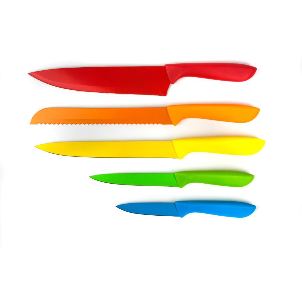 Batería De Cocina Casaideal Rojo / 7 Piezas + Set De Cuchillos + Atril Casaideal / 6 Piezas image number 9.0