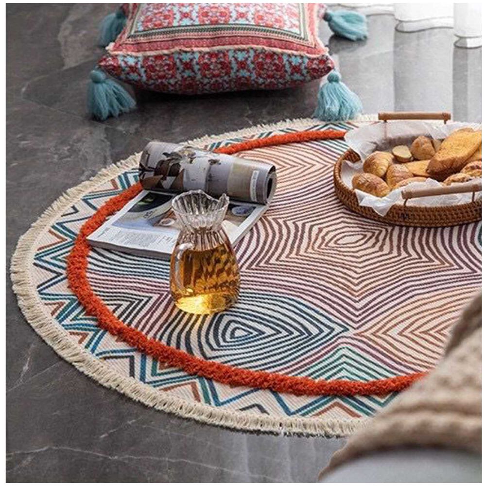 Alfombras Redondas Kilin Lino-algodon 120 Cm Mod04 image number 2.0