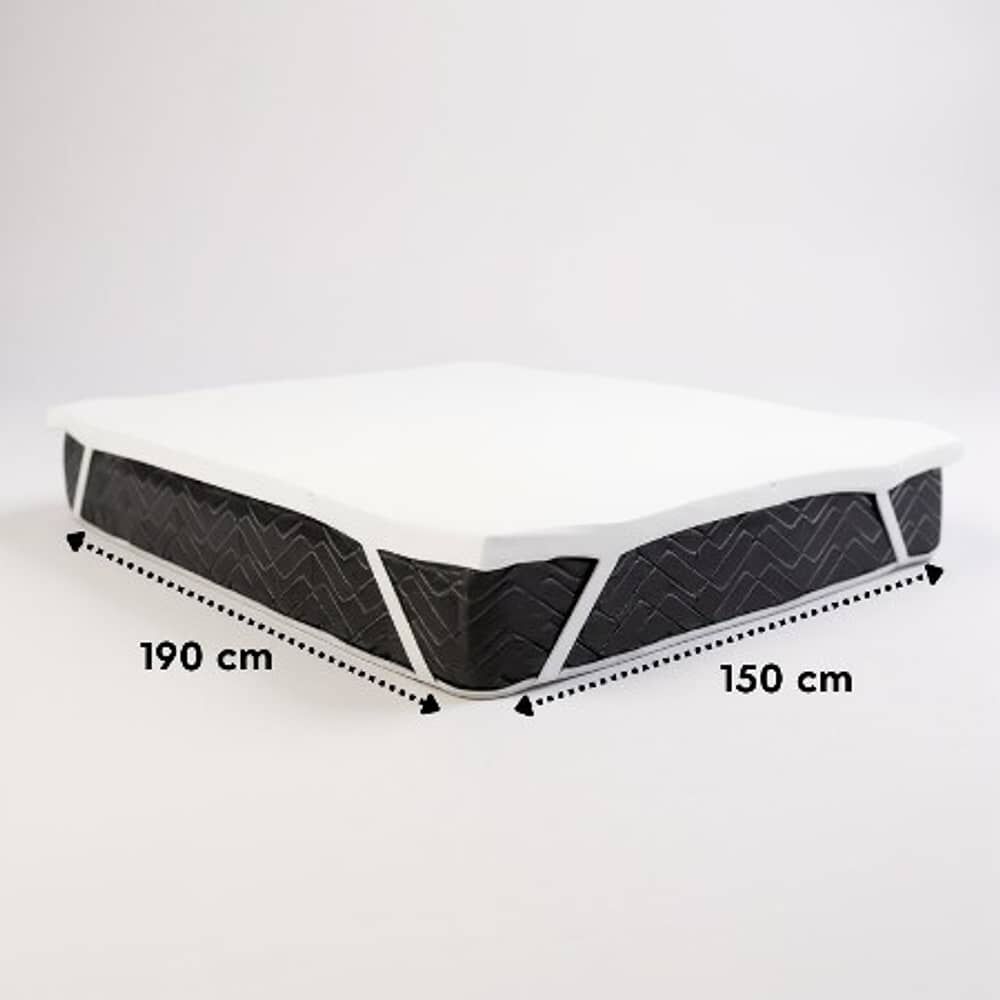 Sobre Colch&oacute;n Topper De Espuma Visco El&aacute;stica De 2 Plazas image number 0.0