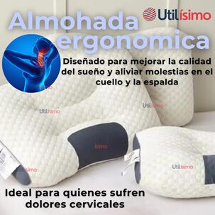 Almohada Ortop&eacute;dica Ergon&oacute;micas Para Cuello Y Cervical