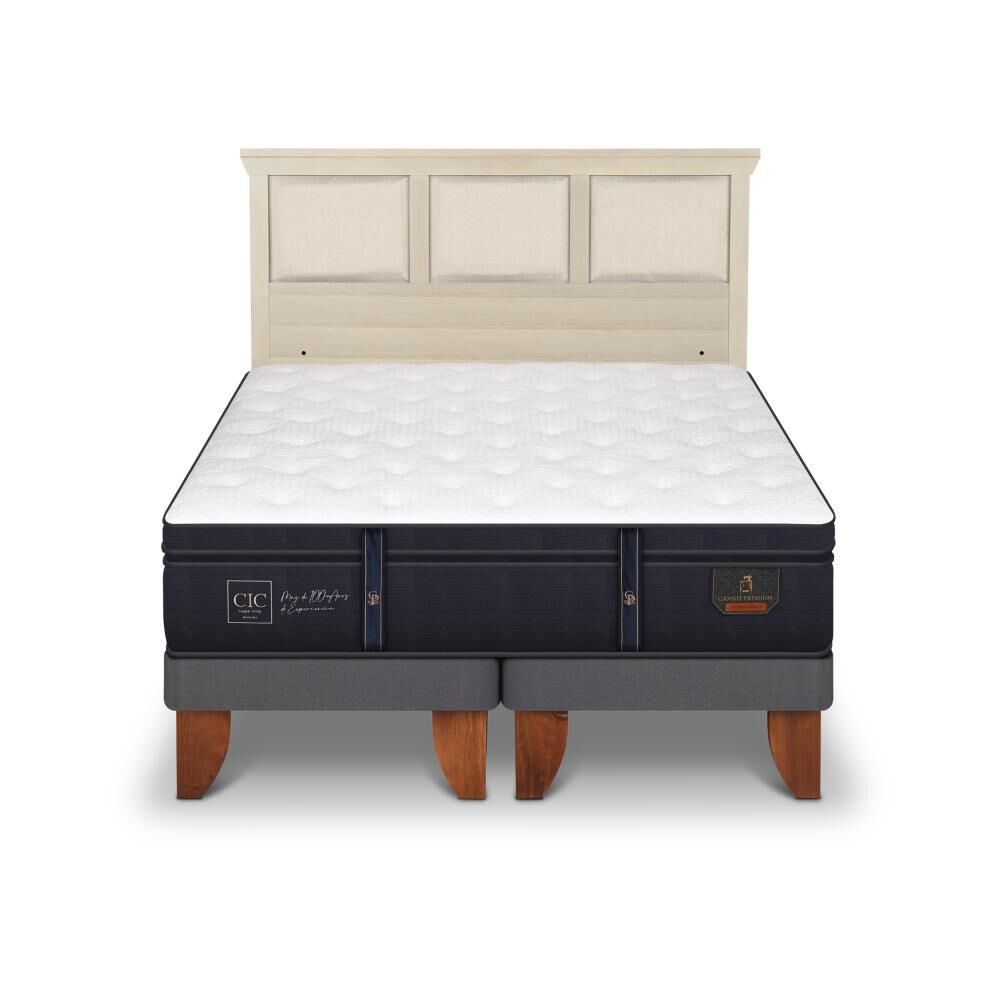 Cama Europea Cic Linea Premium / King / Base Dividida + Respaldo image number 0.0