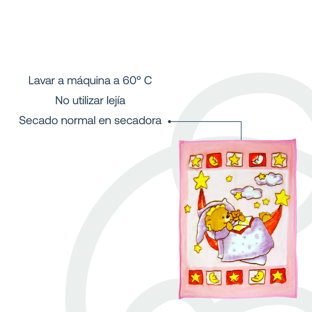 Saco Con Broche Oso Rosa Bebesit image number 5.0
