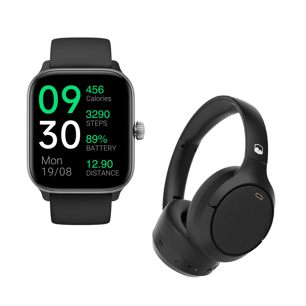 Pack Smartwatch Black Rhythm + Audífonos Black Beatmaster image number 0.0