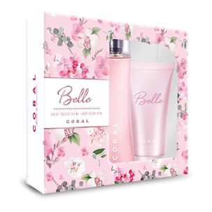 Set De Perfumería Belle Coral / 100ml / Eau De Toilette + Body Lotion