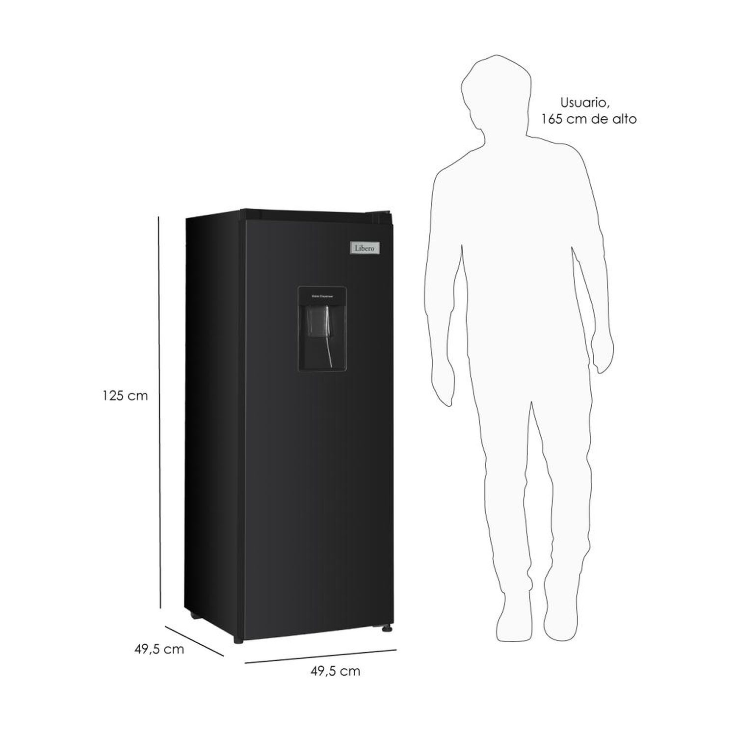 Refrigerador Monopuerta Libero LFM-178DFNW / Fr&iacute;o Directo / 167 Litros / A+ image number 3.0