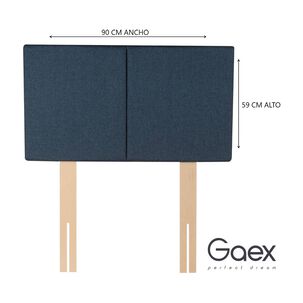 Cama Europea 1 Plaza 190 Respaldo Everest