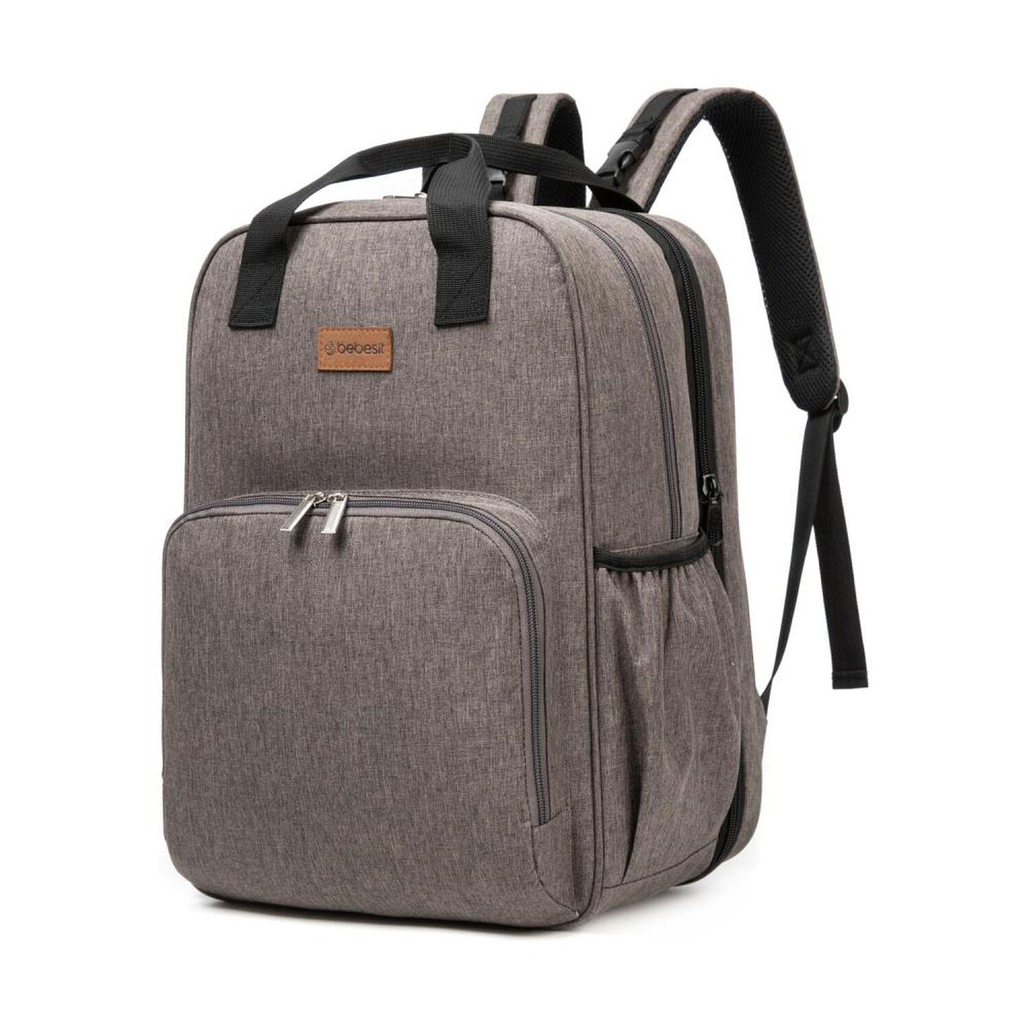 Mochila Maternal Bebesit 3 En 1 Pa&ntilde;alera Cuna Y Mudador Port&aacute;til Gris image number 0.0