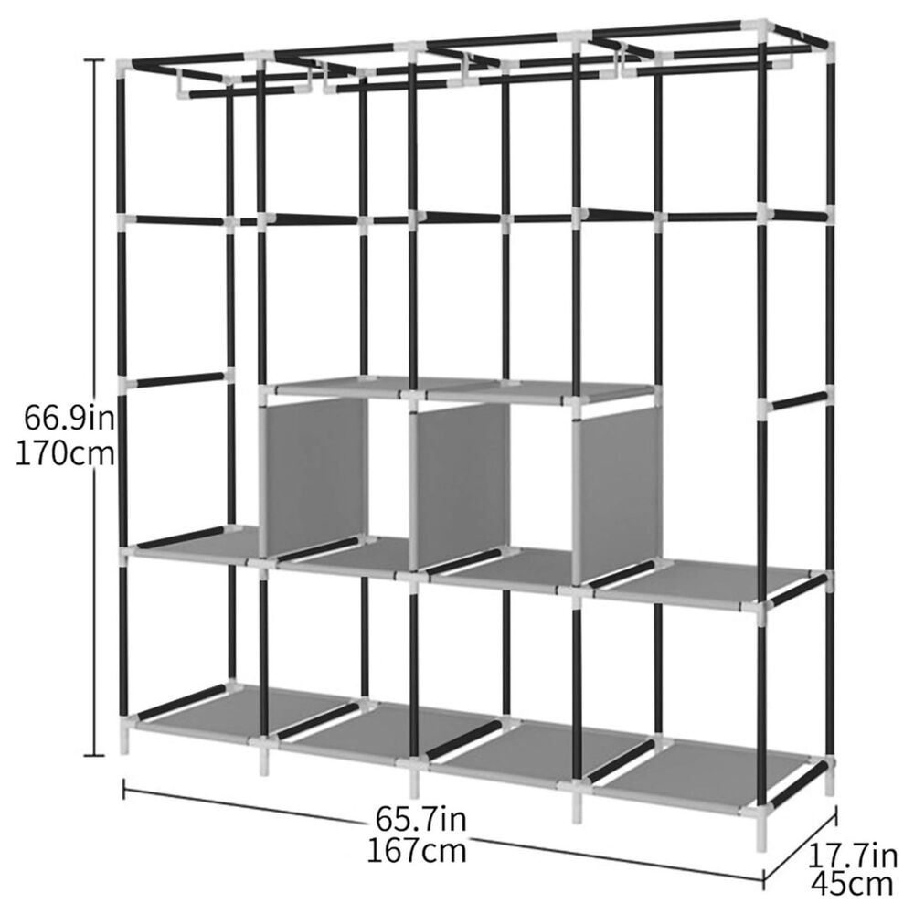 Armario Closet Ropero Armable Organizador Colgador Xl image number 4.0