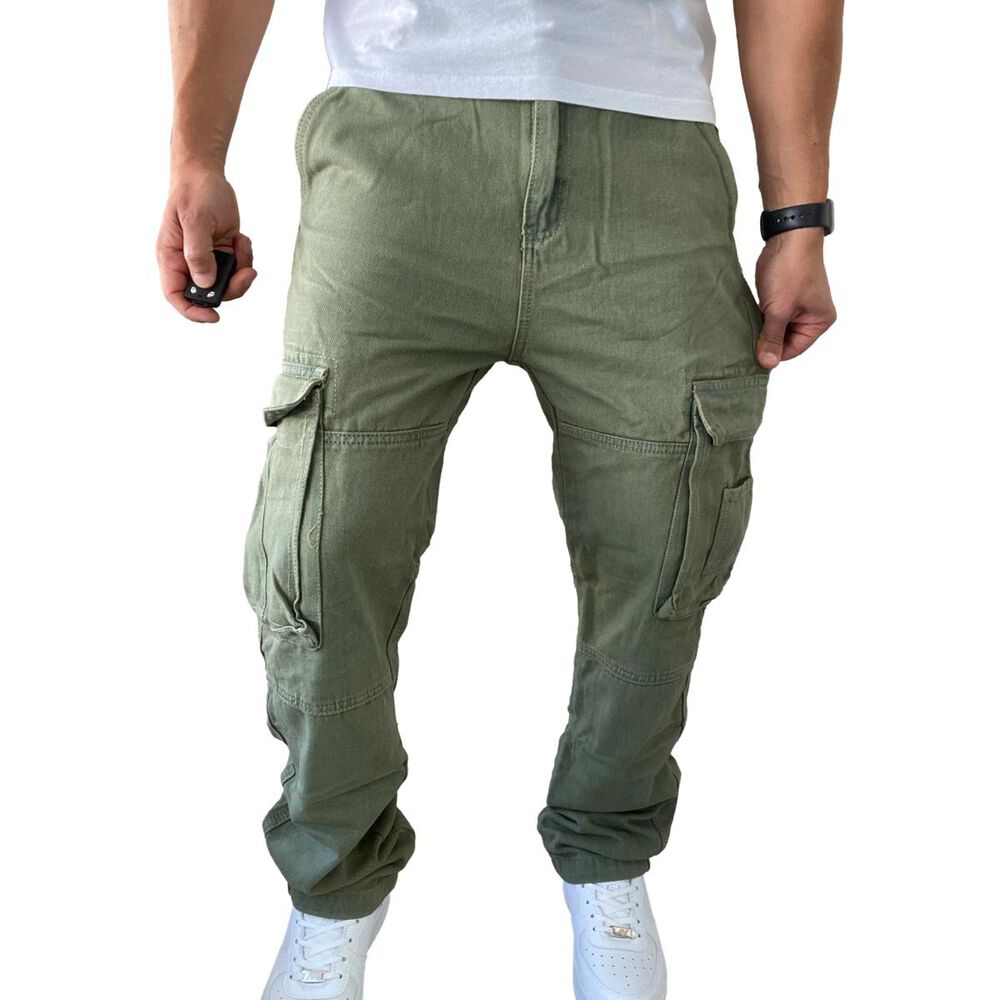 Jeans Diábolo Cargo Relaxed Fit Hombre image number 10.0