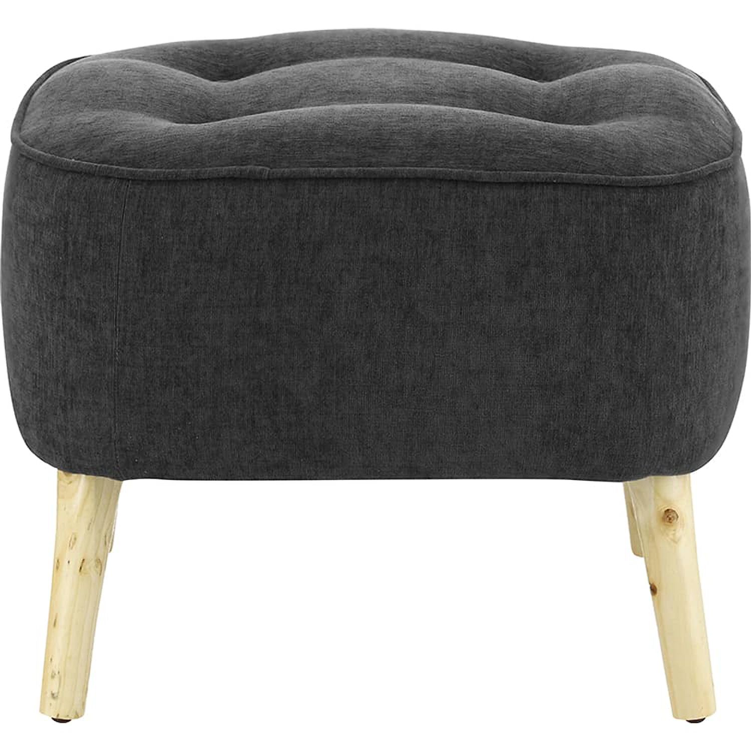 Pouf M&aacute;xima Gris Oscuro Altea 55x45x45 Cm image number 0.0