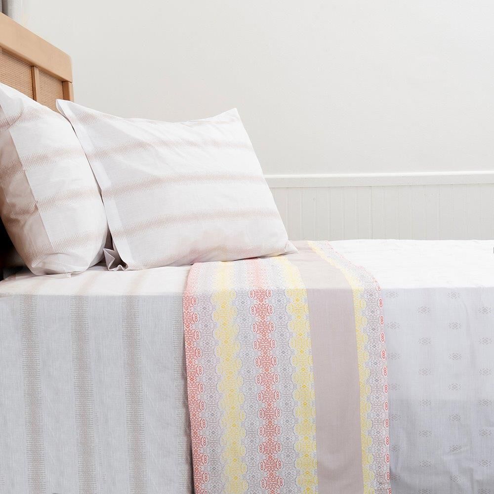 Sábana Mashini 180 Hilos 2 Plazas Citrus image number 2.0