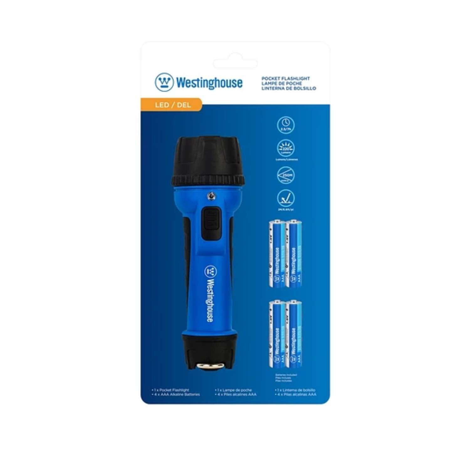 Linterna Led A Pilas 220lm - Westinghouse image number 1.0