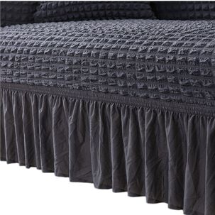 Tfundas Turcas Para Living Sofá Y Sillones Juego De 3+1+1 Elasticada Color Rojo