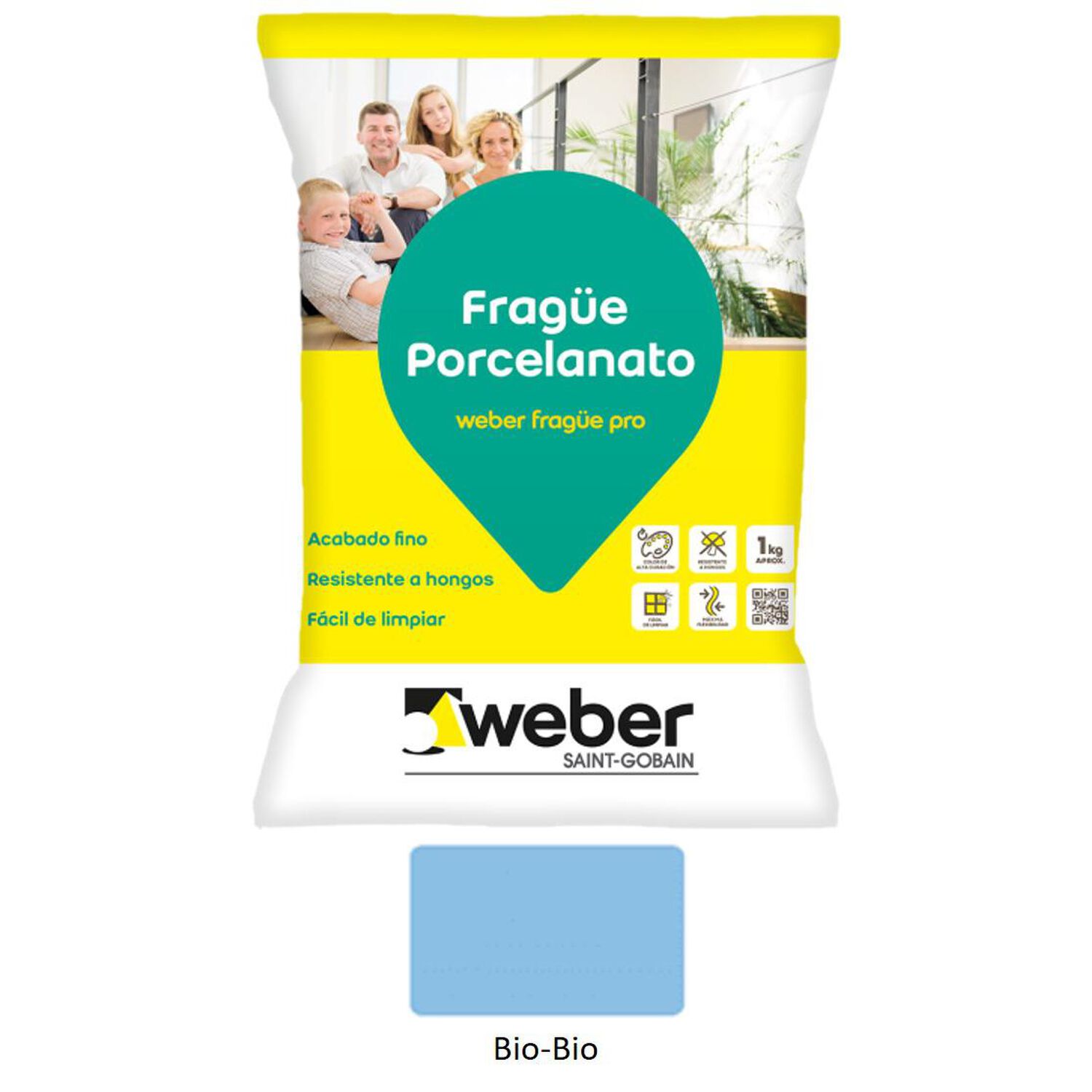 Frag&uuml;e Porcelanato 1kg Bio Bio - Weber image number 0.0