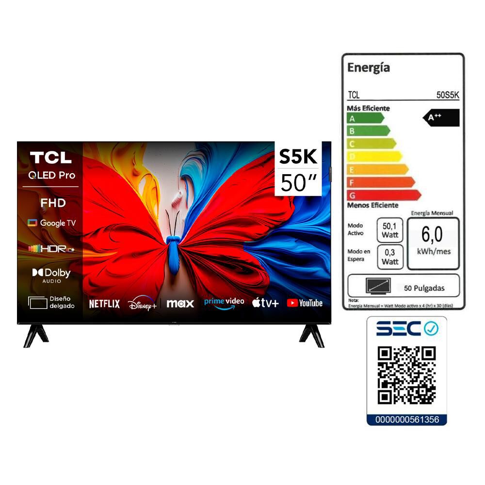 Qled 50" TCL S5K / Full HD / Smart TV image number 11.0