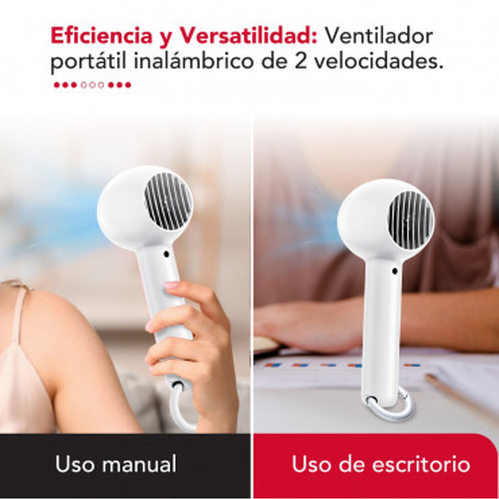 Ventilador Portatil Inalambrico Usb Blanco Thor Usb Personal Fan White image number 5.0