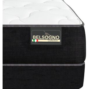 Cama Europea Belsogno Plus / 2 Plazas / Base Dividida + Respaldo