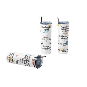 Termo Botella T&eacute;rmica Cristiano Con Vers&iacute;culos B&iacute;blicos Evang&eacute;lico Jes&uacute;s