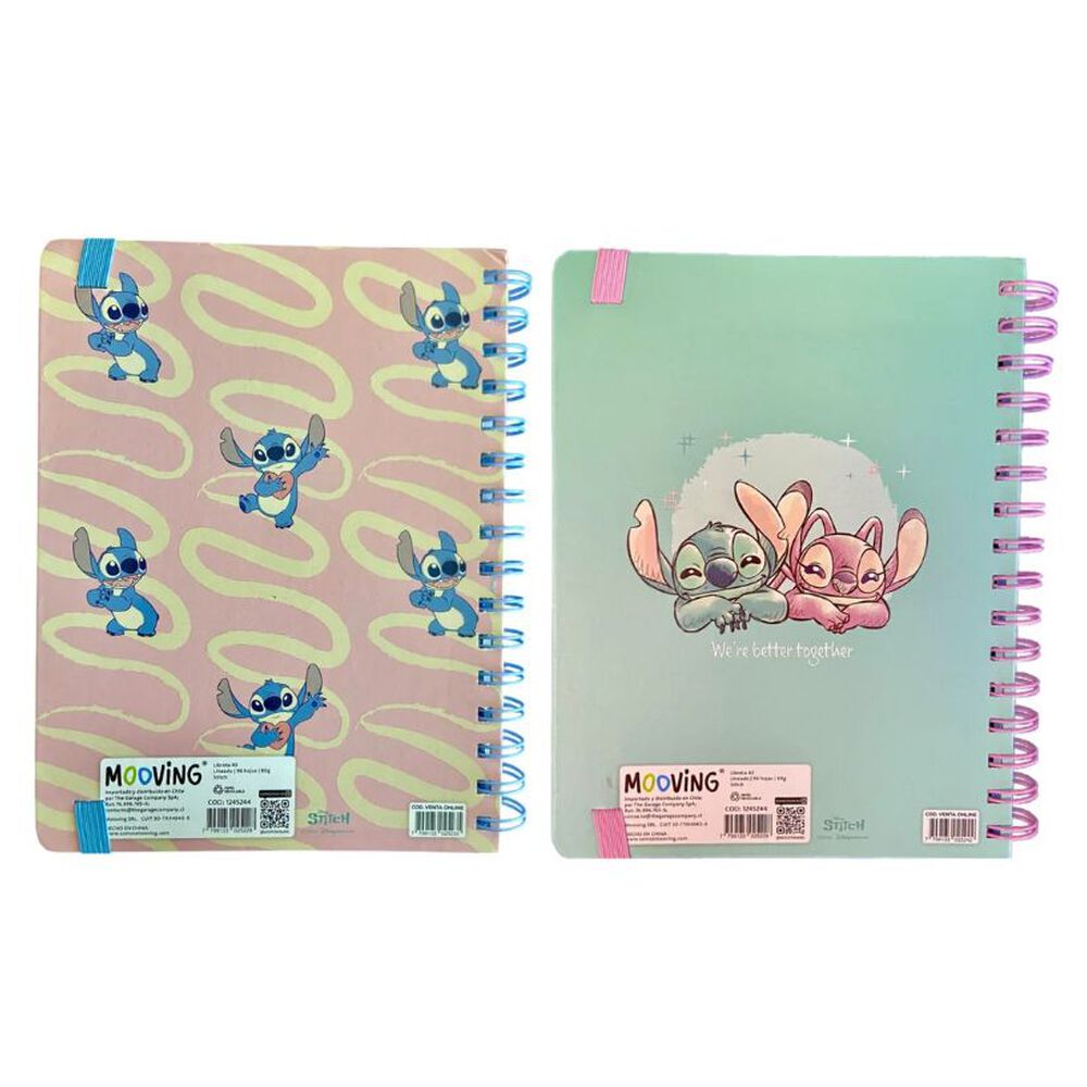 Libreta Espiral Stitch Hojas Lineadas 96hjs A5 Mooving image number 1.0