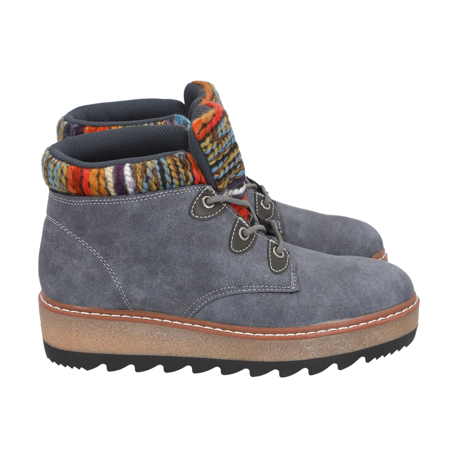 Botin Mujer Azul Nobuck 21 Police image number 2.0