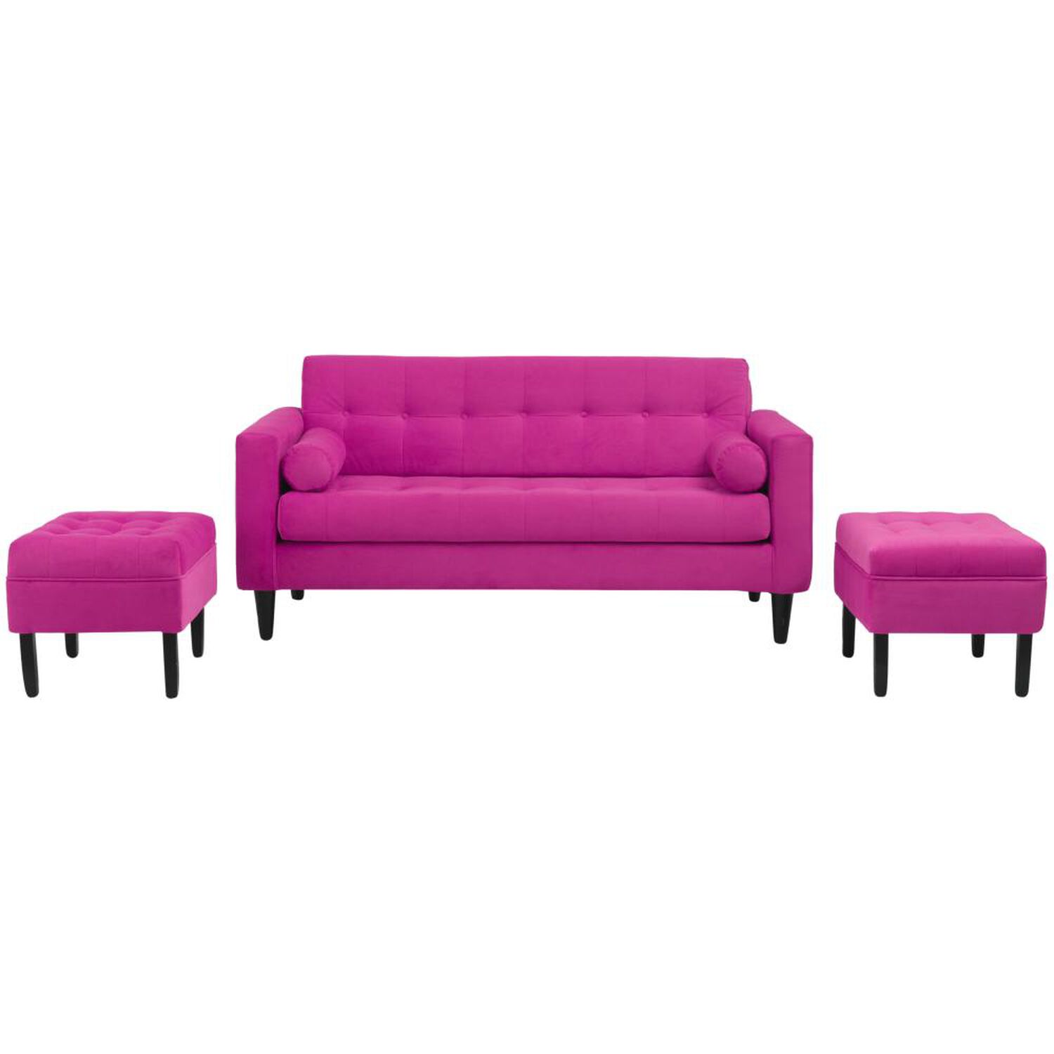 Sof&aacute; Bodevir Retro / 3 Cuerpos + 2 Pouf image number 4.0
