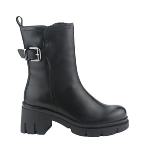 Botin De Cuero Chalada Mujer Cereza-1 Negro Casual