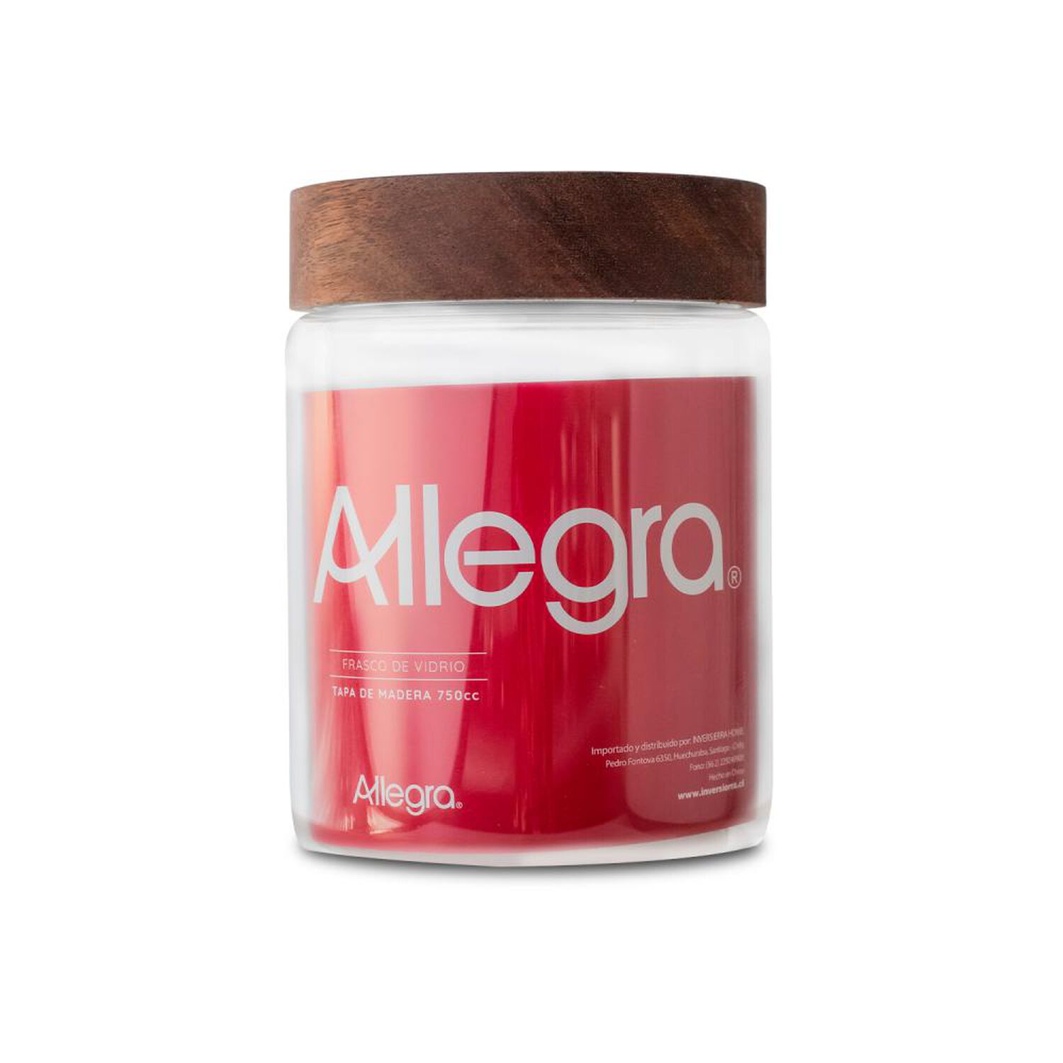 Frasco De Vidrio Con Tapa Allegra / 750 Ml image number 0.0