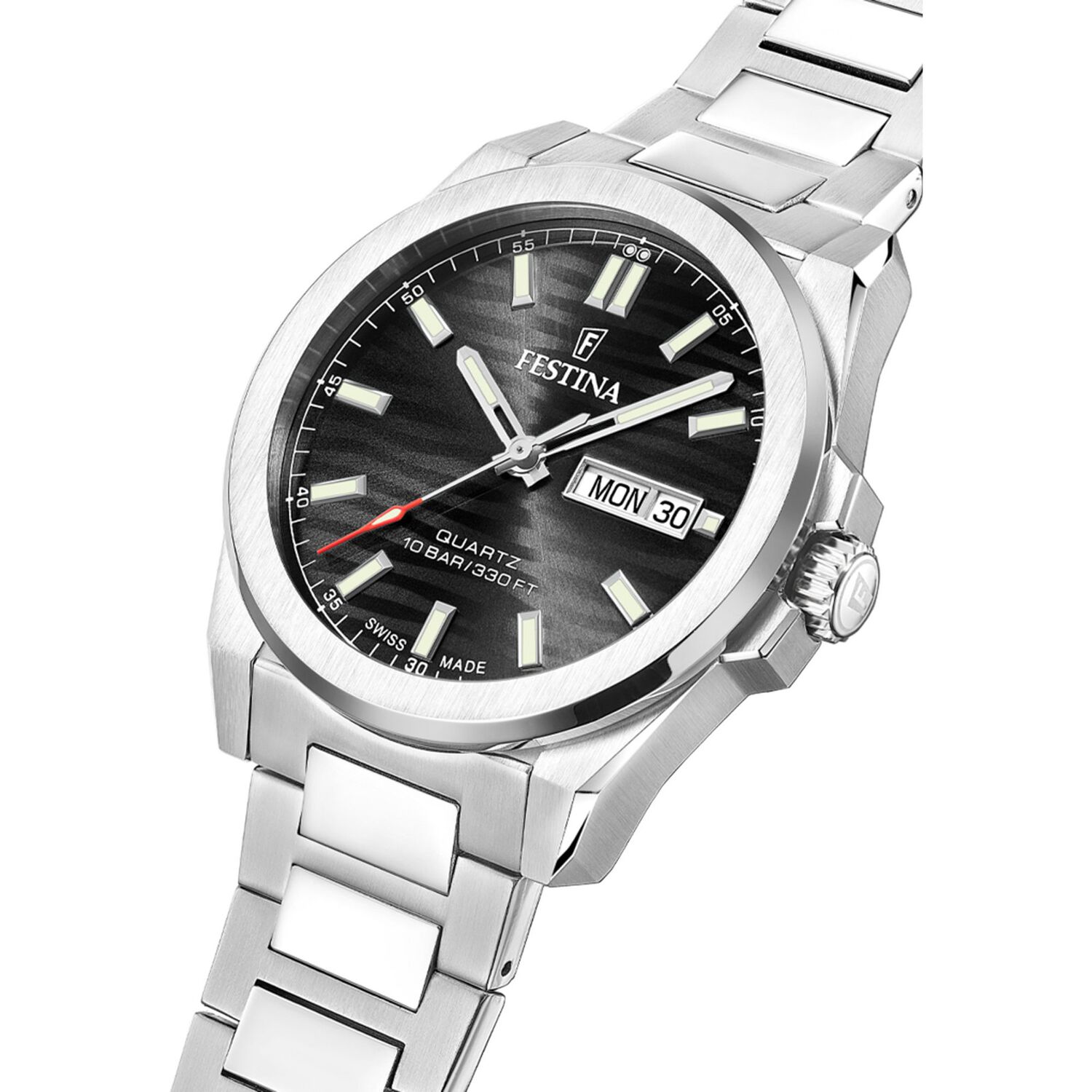 Reloj F20073/5 Festina Swiss Negro Hombre Acero Clasico image number 1.0