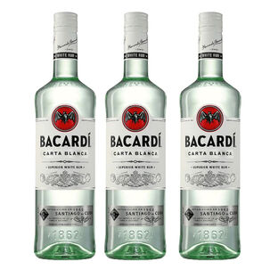 3 Ron Bacardi Carta Blanca