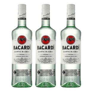 3 Ron Bacardi Carta Blanca