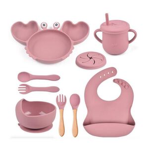 Set De Alimentación 9 Piezas Cangrejo Para Bebés