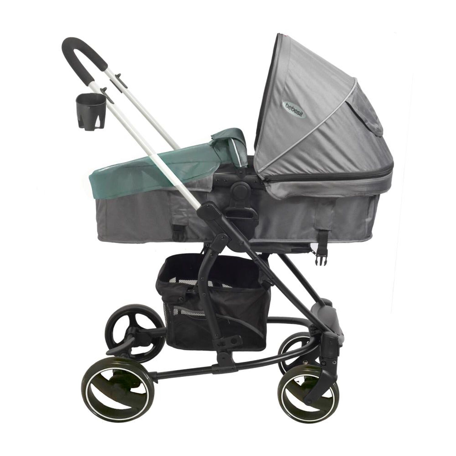 Coche Cuna Travel System Bebesit Alfa Nuevo Negro image number 2.0