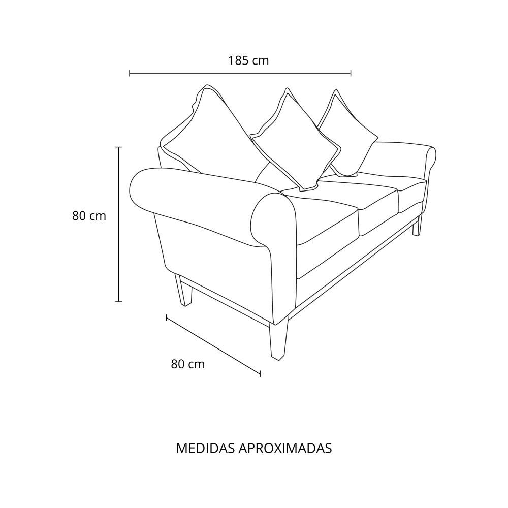 Sof&aacute; Living Factory Coihue / 3 Cuerpos image number 5.0
