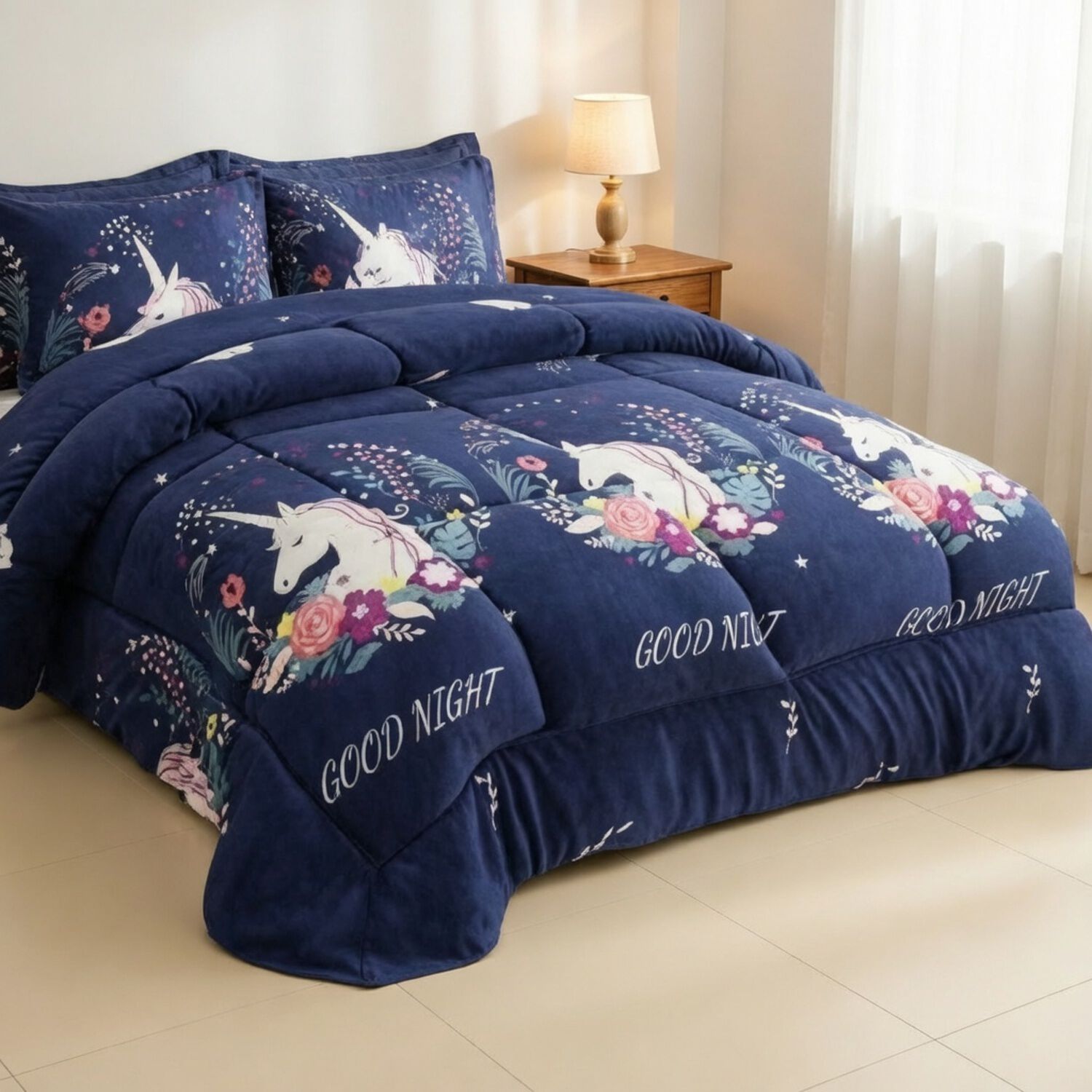 Plumon De Invierno Plush Liso Con Chiporro De 1.5 Plazas + 1 Funda Para Almohada Cip1.5p-32 image number 0.0