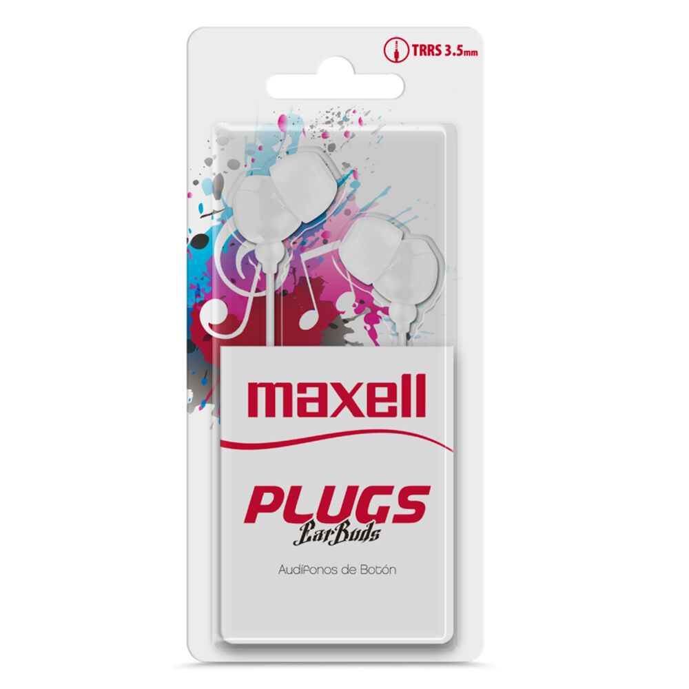Audifonos In-225 Maxell Plugs Ear Buds In-ear Trs 3.5mm image number 1.0