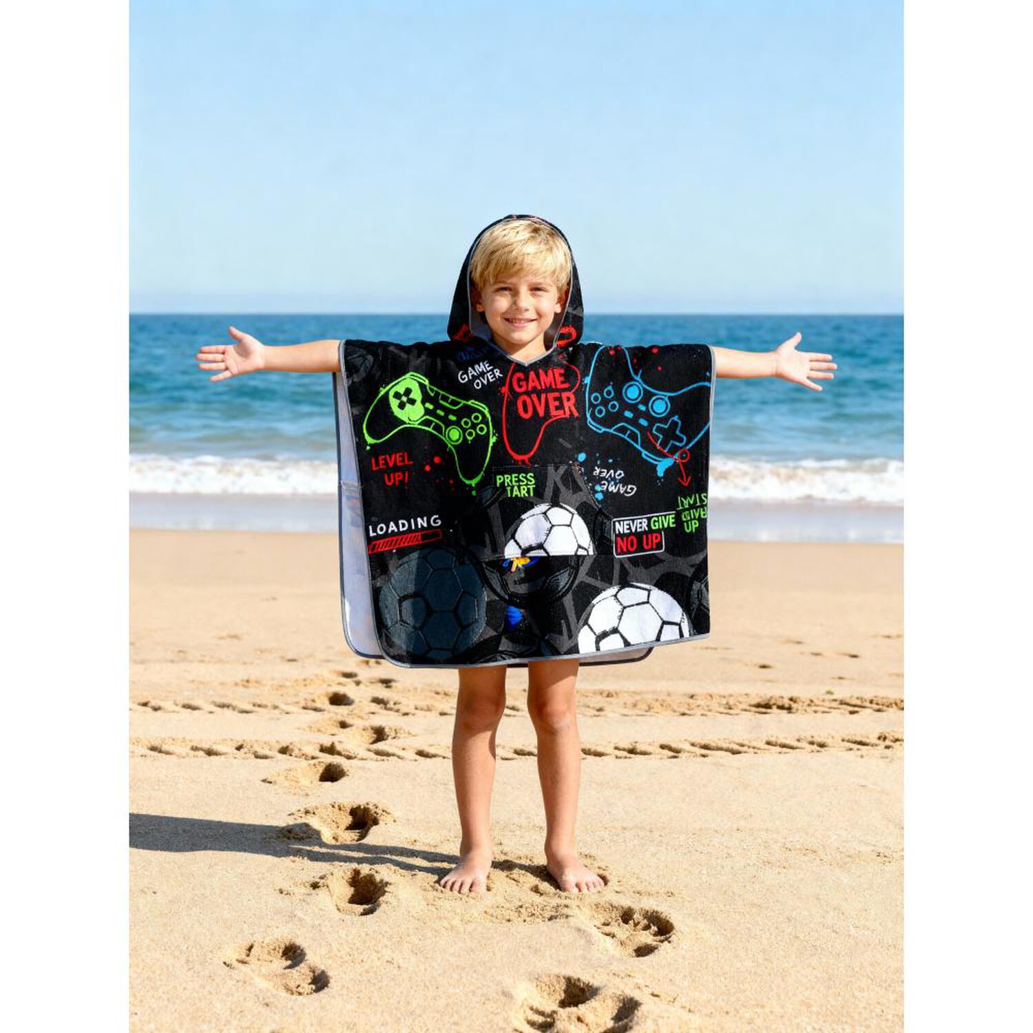 Toalla Playa Capucha Casaideal Kids Win / 75 X 150 Cm image number 0.0