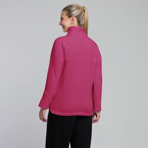 Polerón Deportivo Liso Slim Cuello Redondo Mujer Wetland