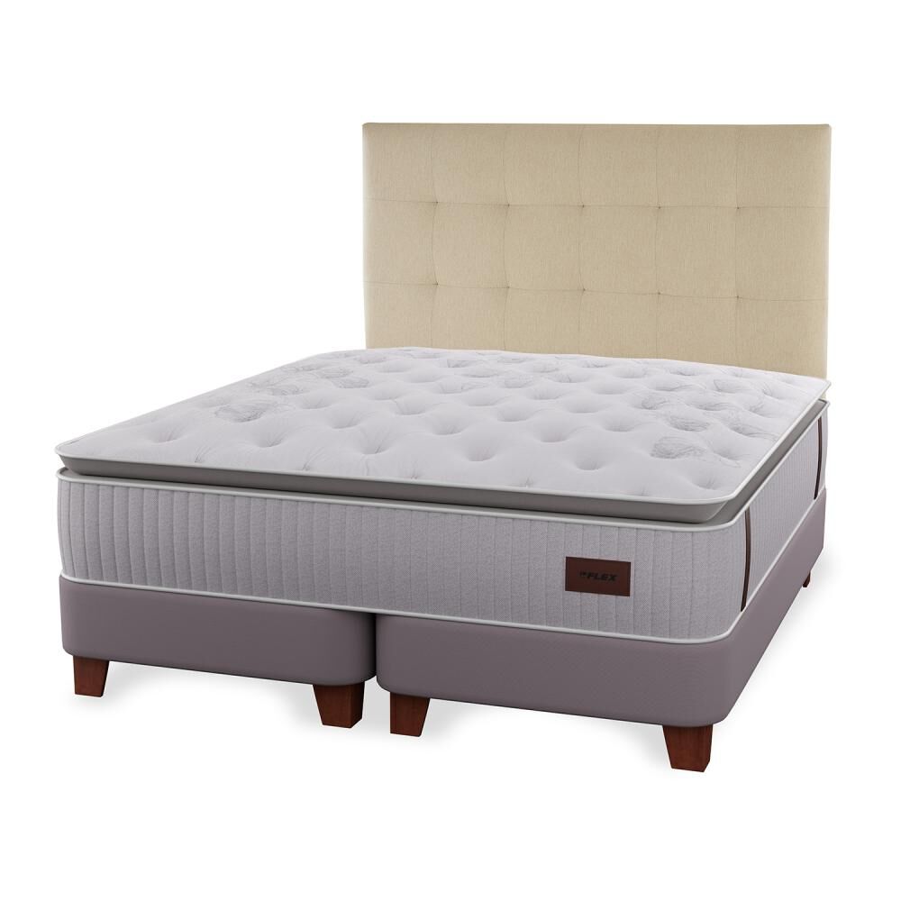 Cama Europea Flex Heritage / 2 Plazas / Base Dividida + Respaldo image number 0.0