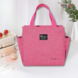 Lonchera T&eacute;rmica Port&aacute;til Tela Oxford Con Aislamiento Pink