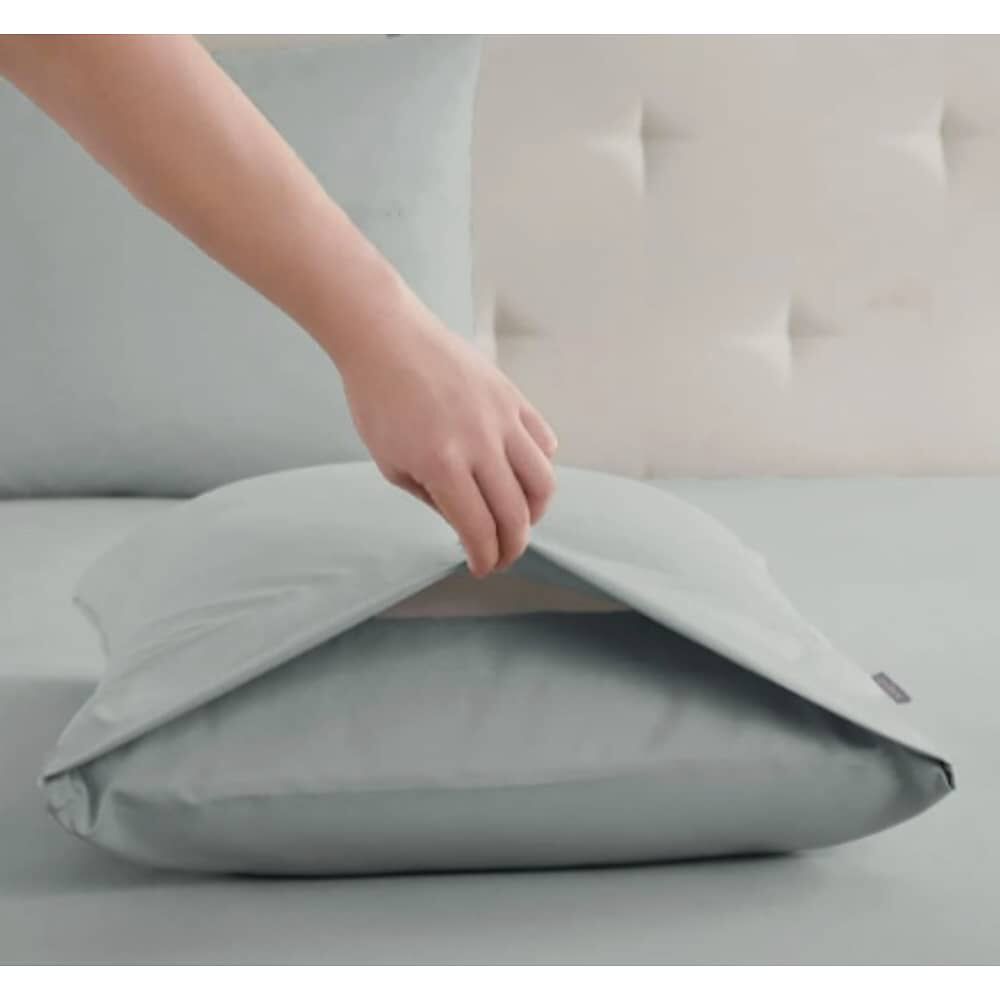 Set 4 Fundas Almohada 50x90 Gris Y Rosa image number 2.0