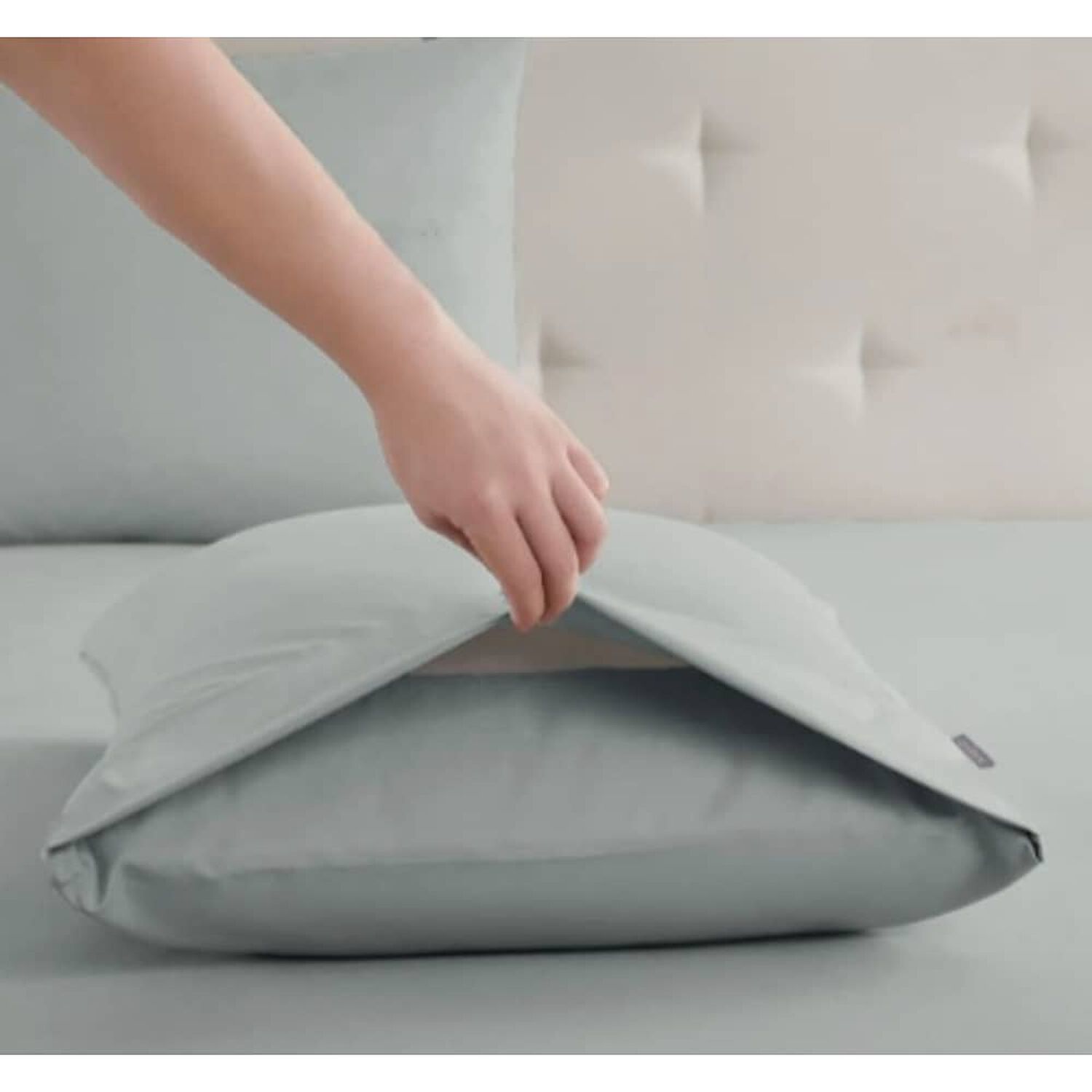 Set 4 Fundas Almohada 50x90 Gris Y Rosa image number 2.0