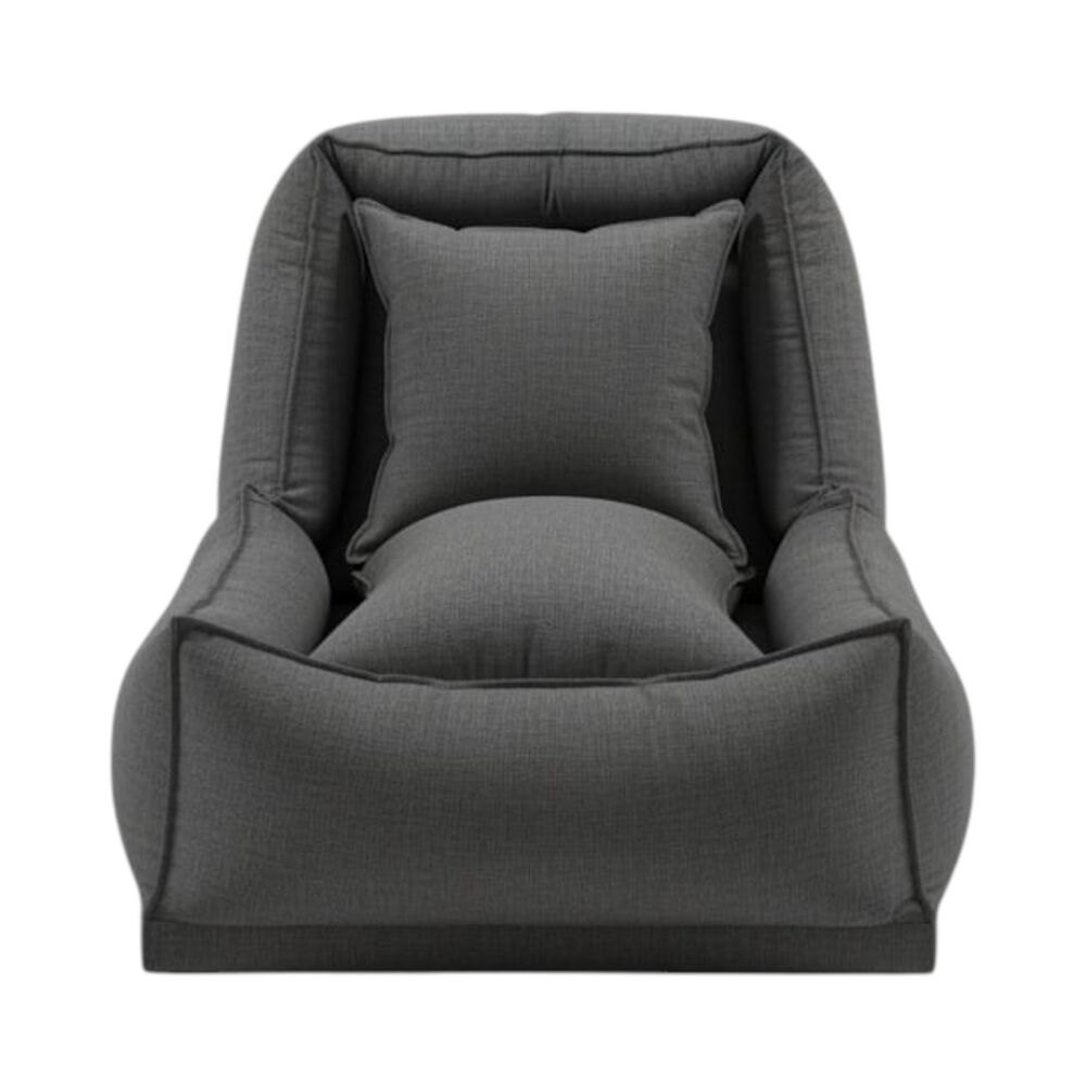 Sofa Cama Bed Lino Gris Oscuro image number 0.0