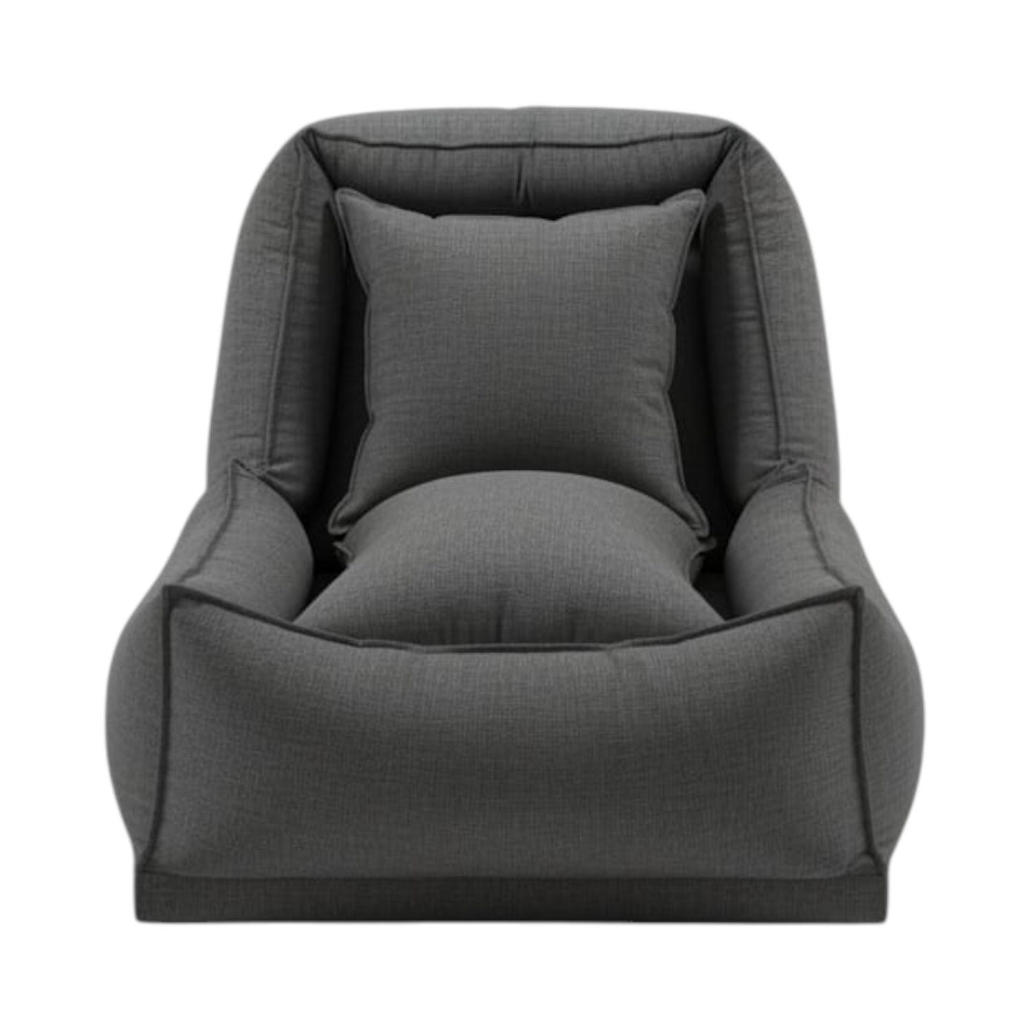 Sofa Cama Bed Lino Gris Oscuro image number 0.0