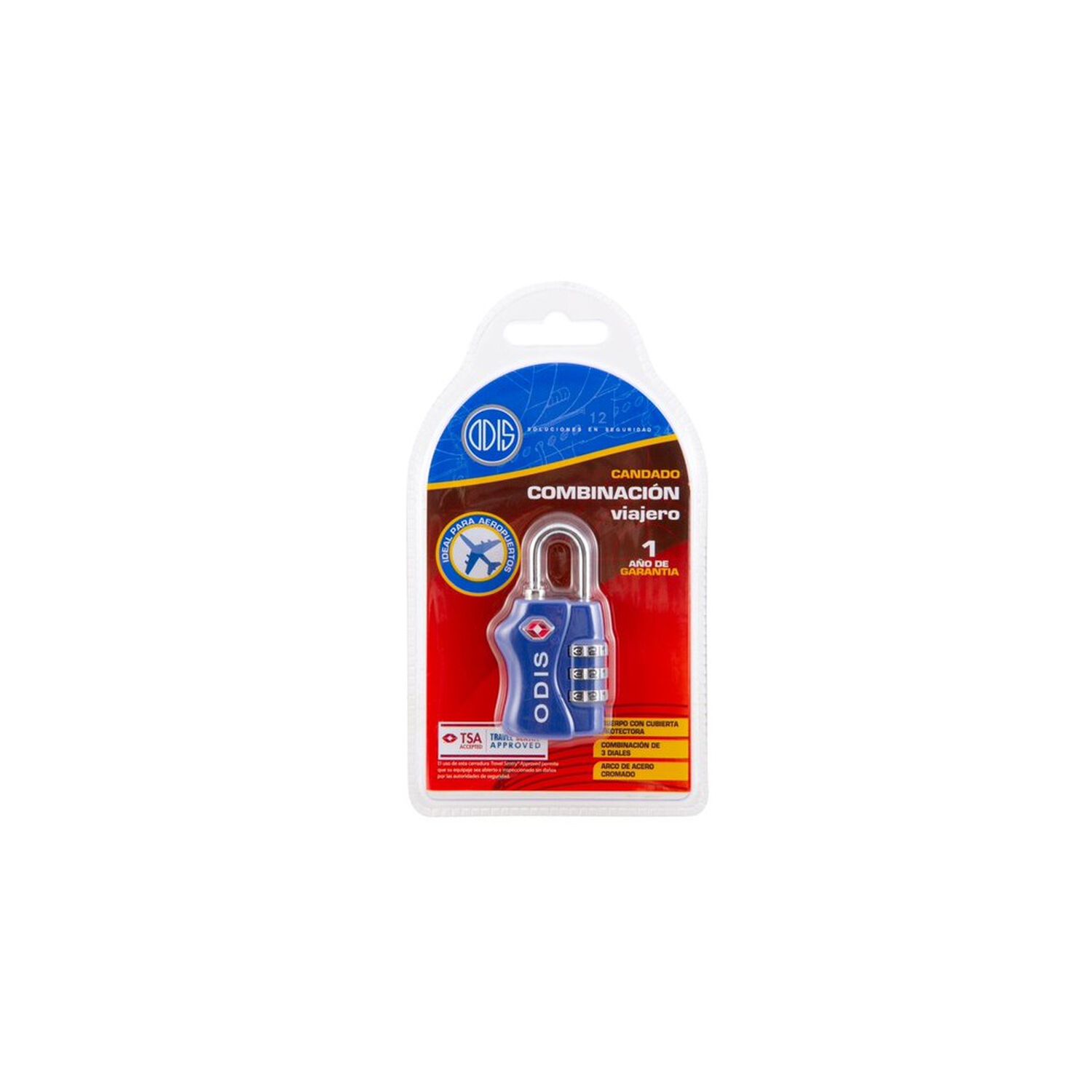 Candado Odis Tsa Maleta Viaje 33mm Combinaci&oacute;n - Azul image number 7.0