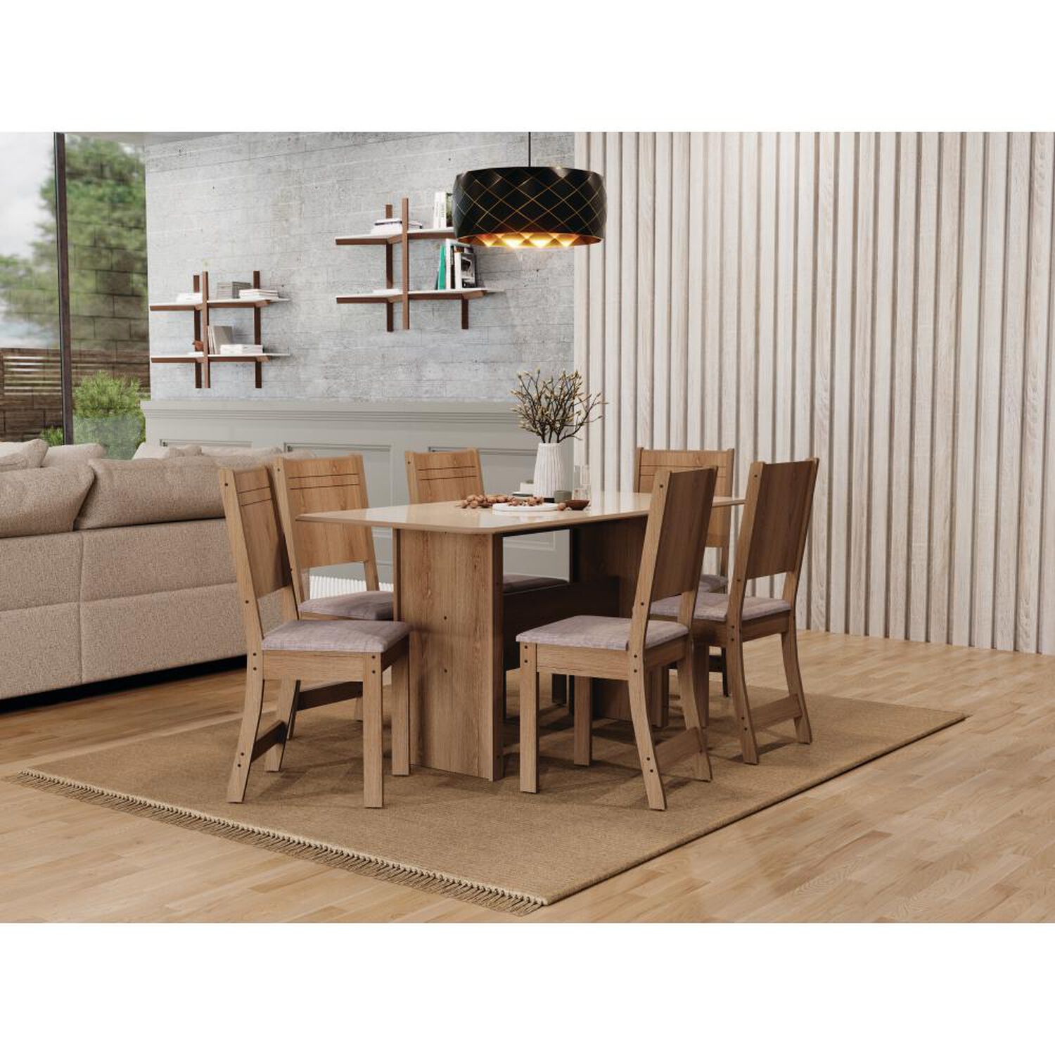 Juego De Comedor Casaideal Evora / 6 Sillas image number 7.0