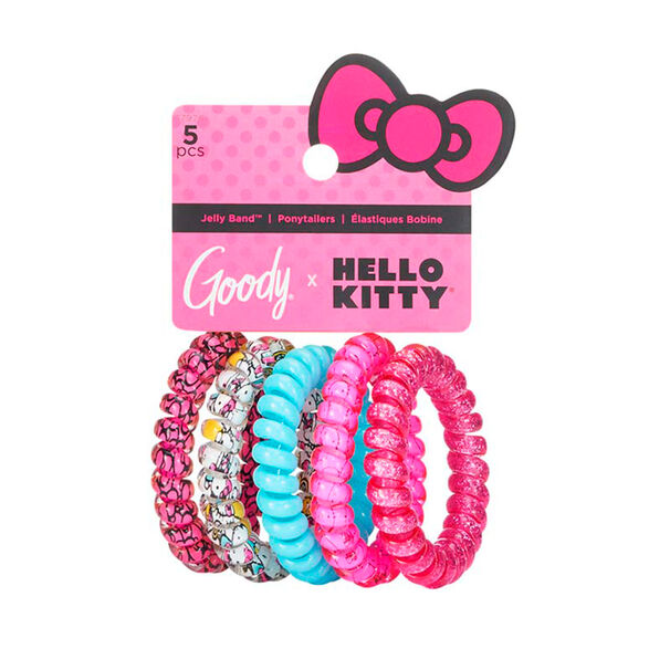Colets El&aacute;sticos Espiral Hello Kitty Goody 5 Unidades