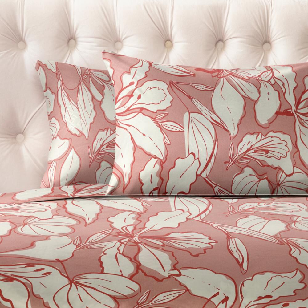 Juego De S&aacute;banas Belle Noite Burdeos / King image number 0.0